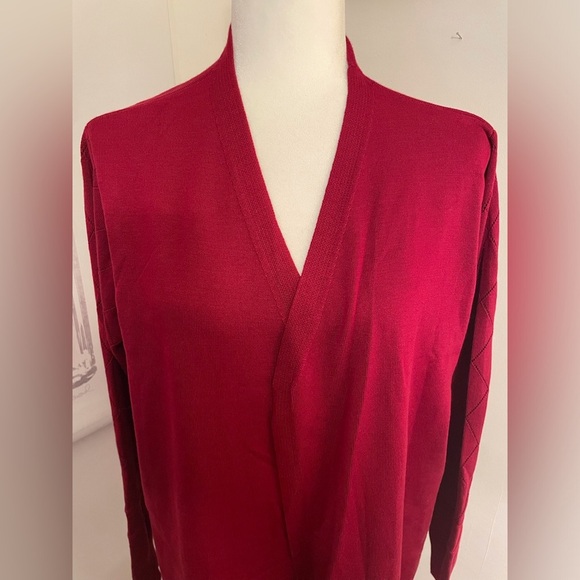 Grace Karin Long Cardigan Size 2XL Red - Picture 2 of 13